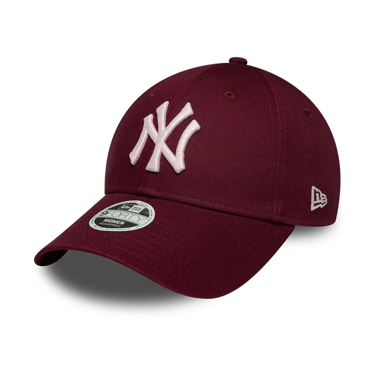 New York Yankees MLB Women's Metallic Logo 9FORTY Strapback 'Dark red'