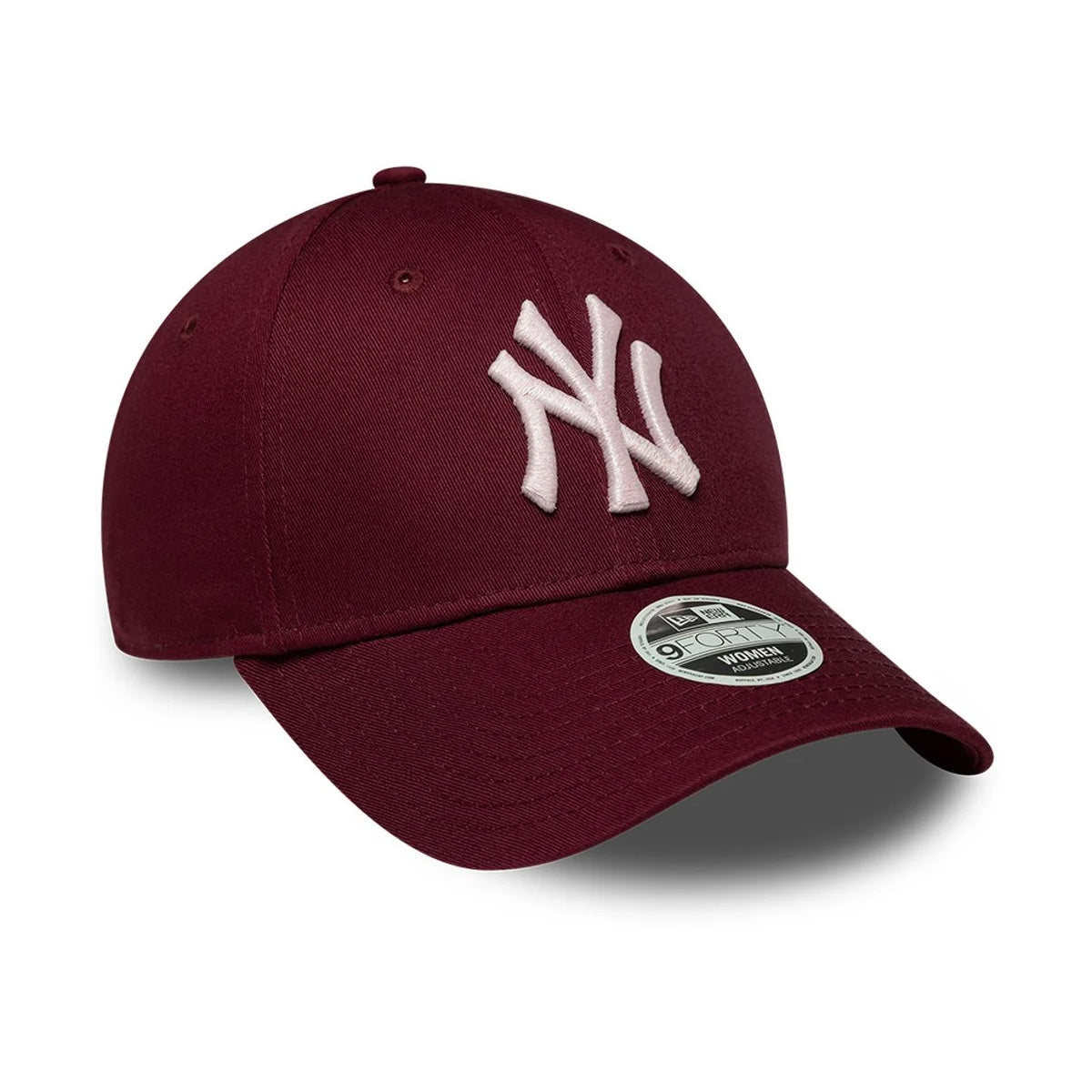 New York Yankees MLB Women's Metallic Logo 9FORTY Strapback 'Dark red'