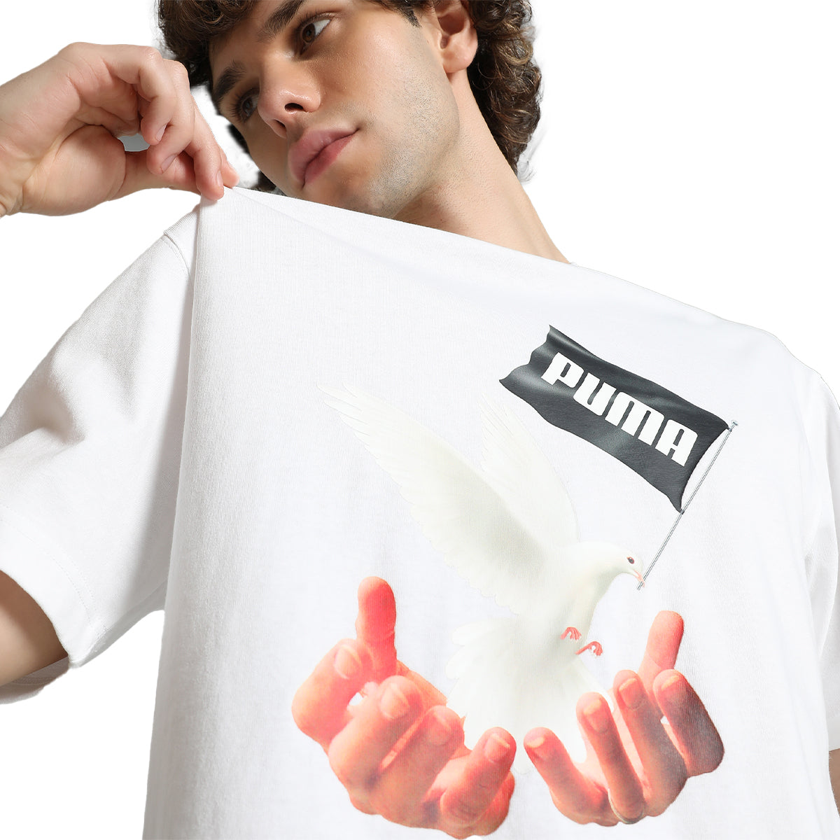 PUMA x MÁS TIEMPO Graphic Tee 'White'