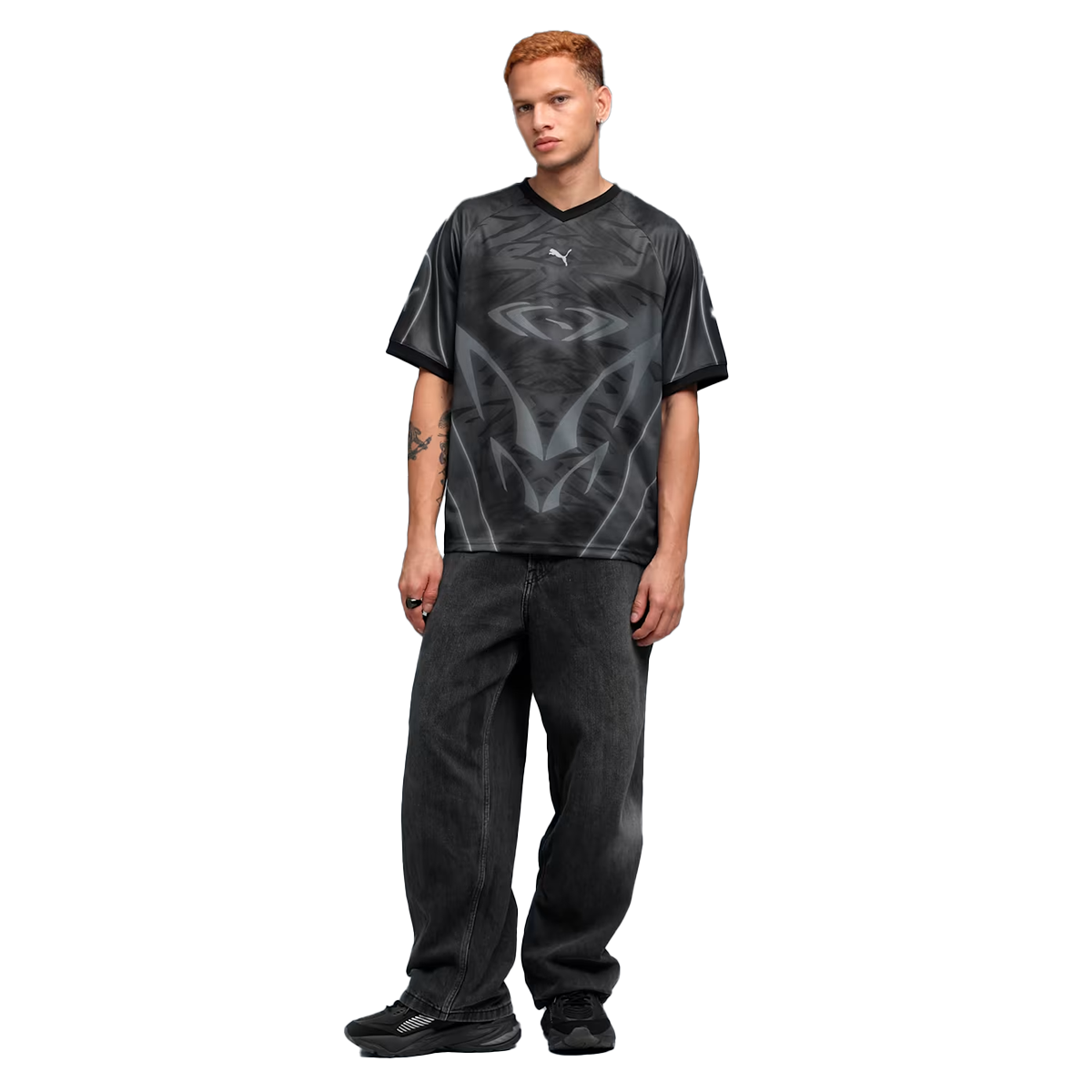 Tech-X Aop Relaxed Football Jersey'Black/AOP'