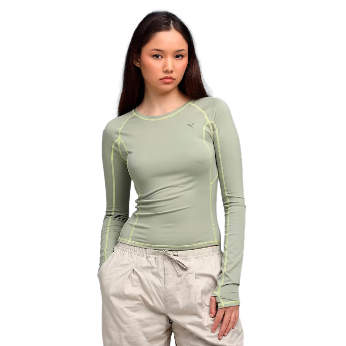 YONA Tight Longsleeve 'Lux Army'