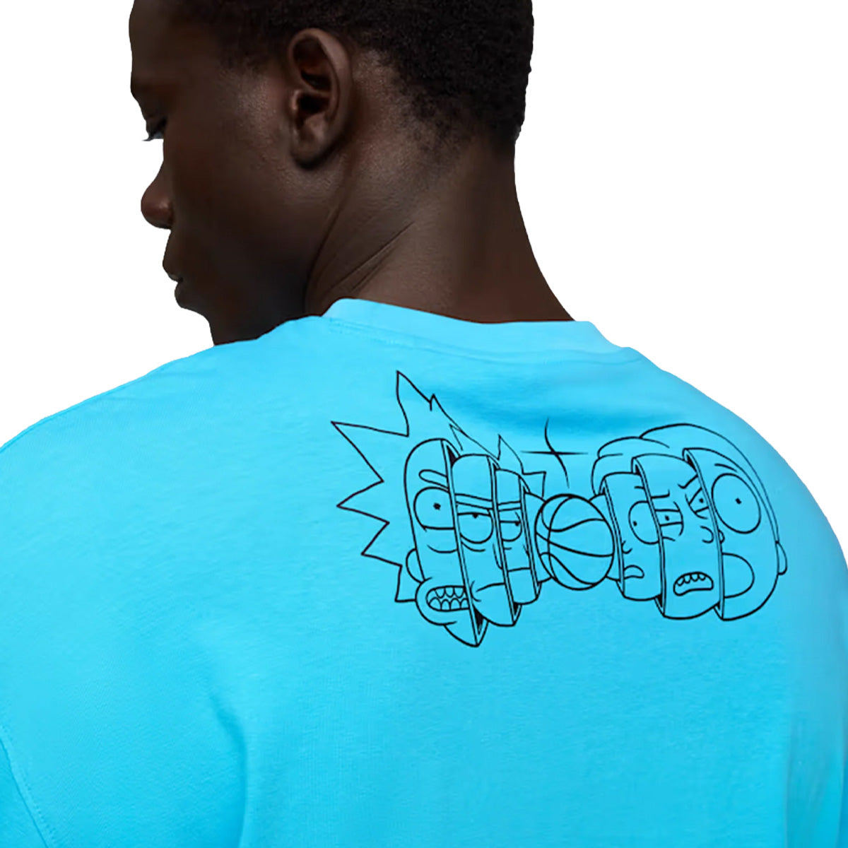 Hoops + Rick and Morty LS Tee ‘Bright Aqua’