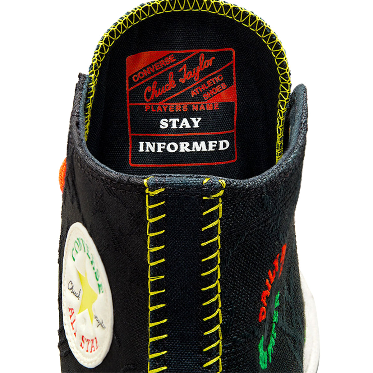 Daily Paper x Converse Chuck 70 High 'BLACK/EGRET/MULTI'