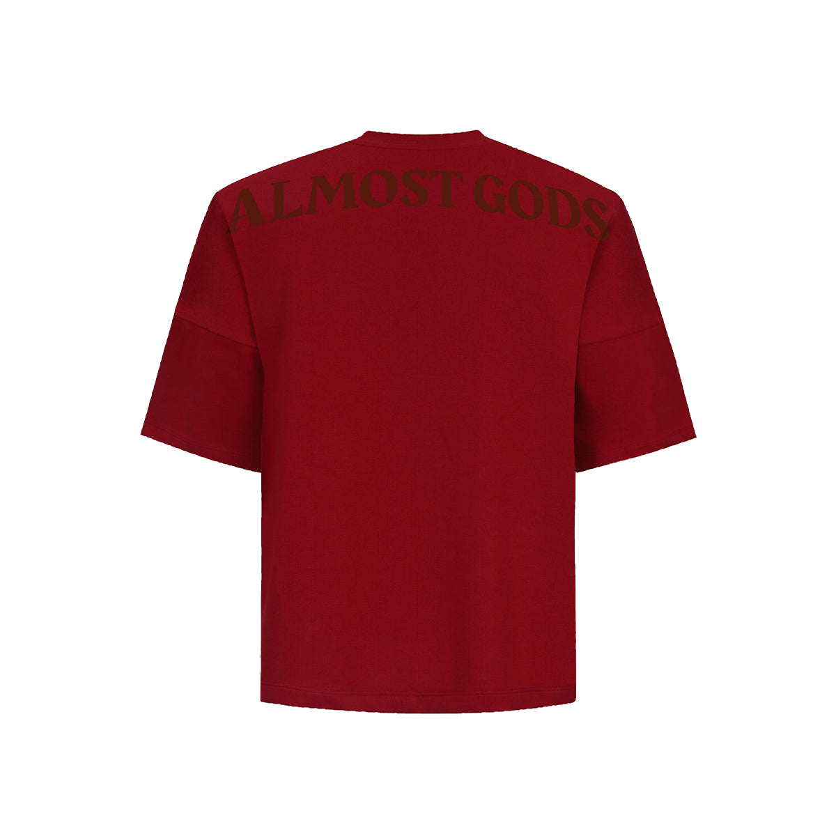 ALMOST GODS LOGO TEE IN RED