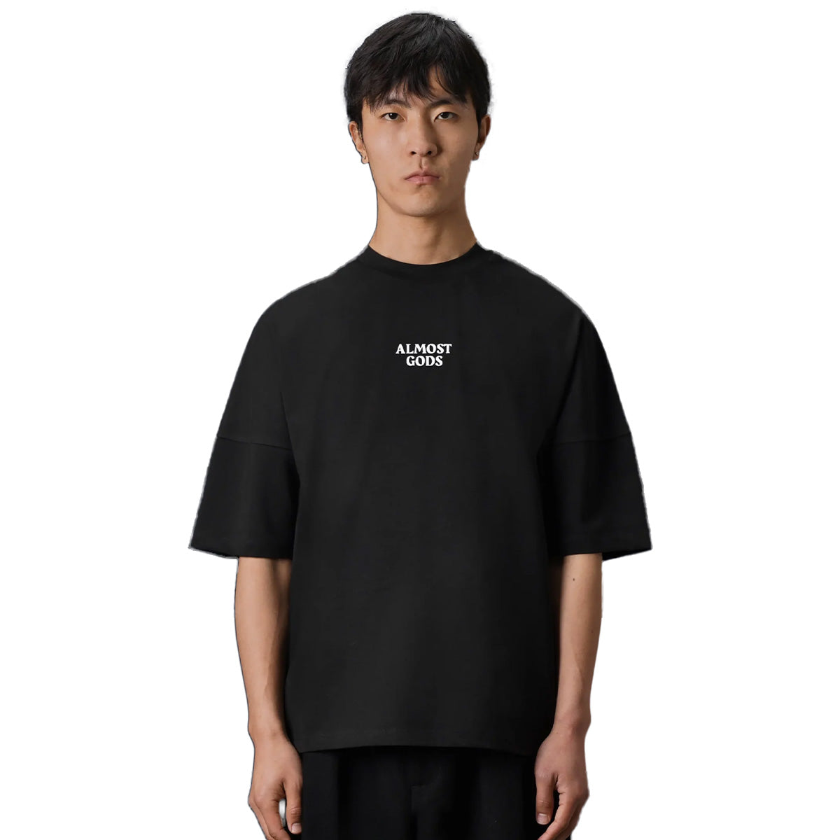 Almost Gods Logo Tee In Black