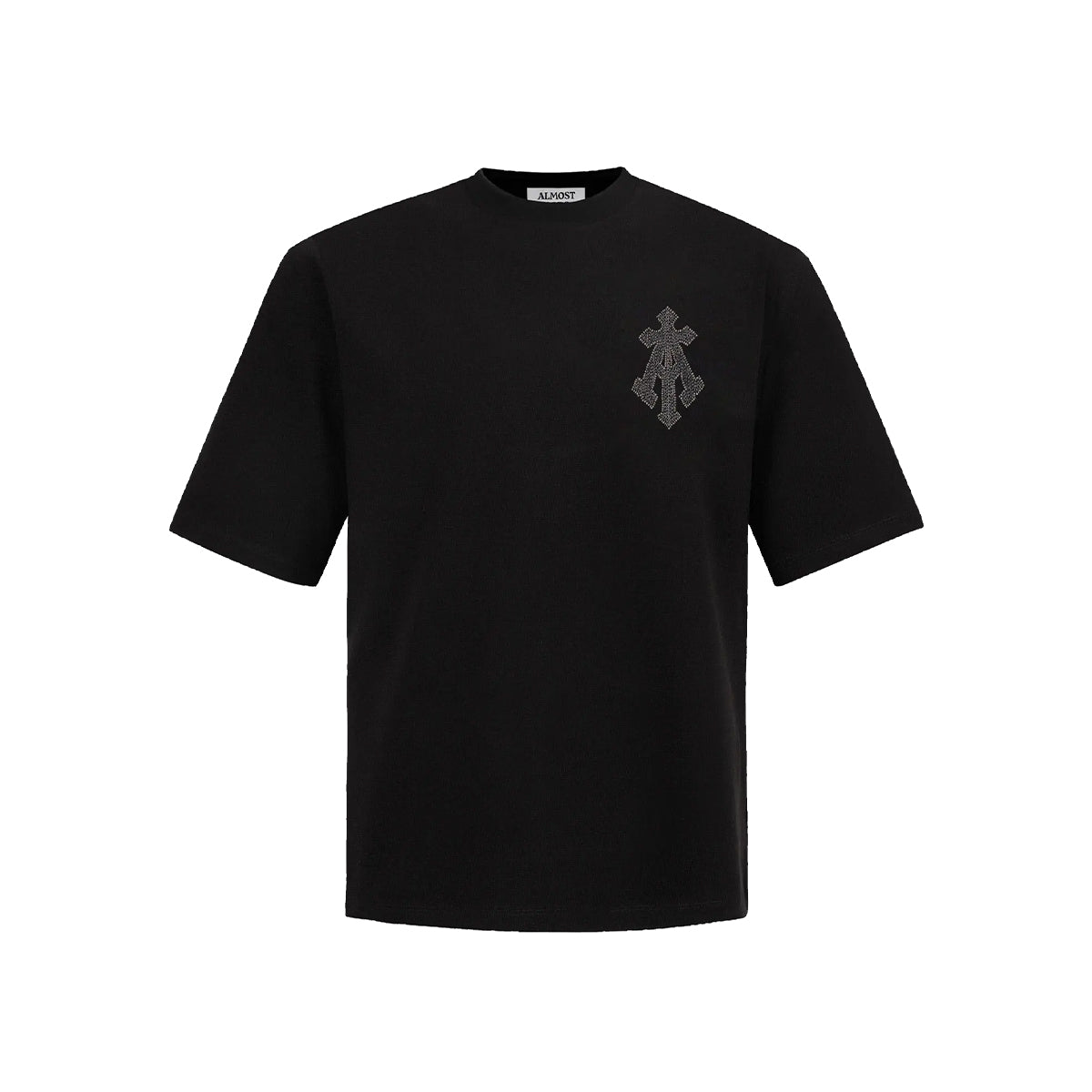 Alpha Cross Tee in Zari Embroidery