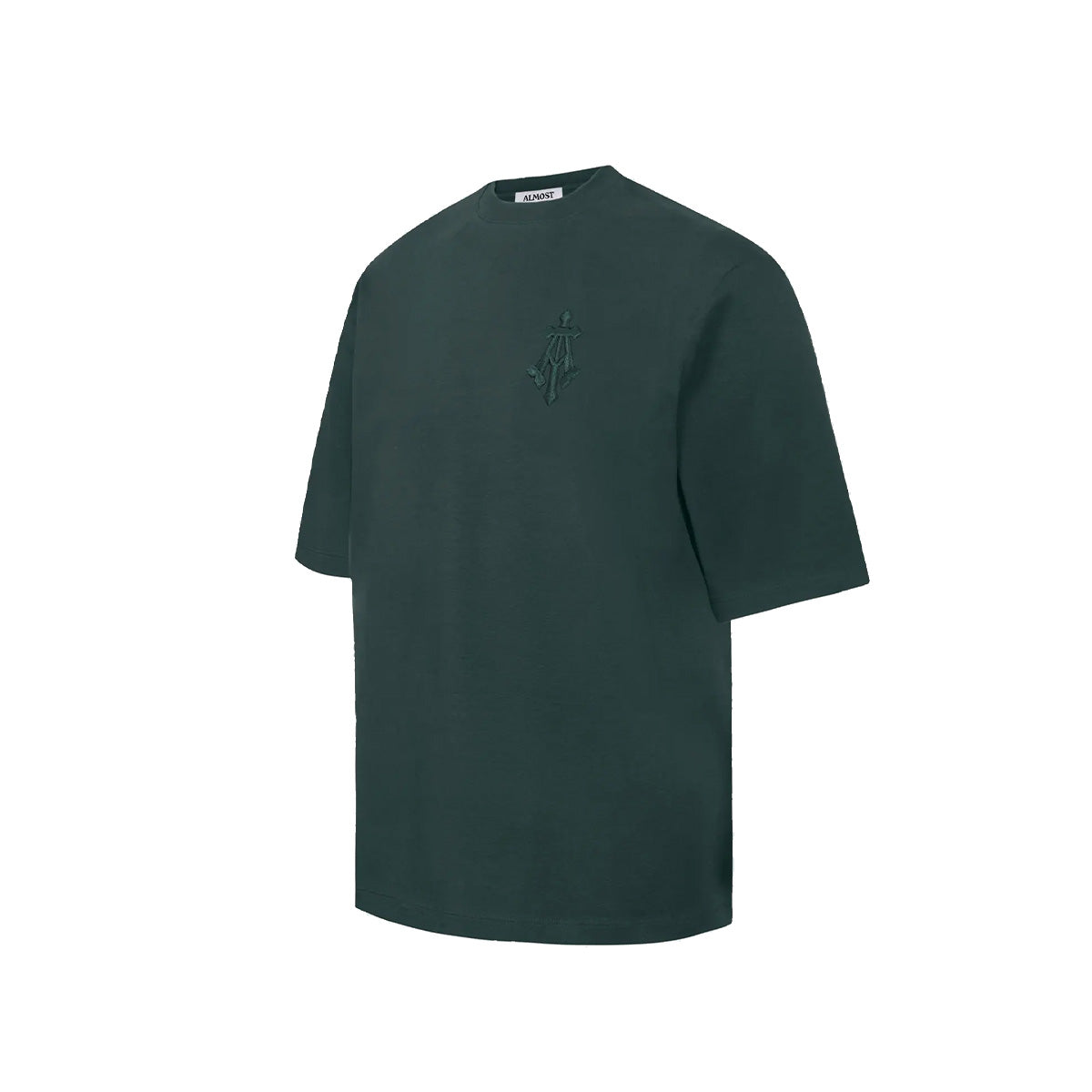 Alpha Cross Embroidered Tee In Green