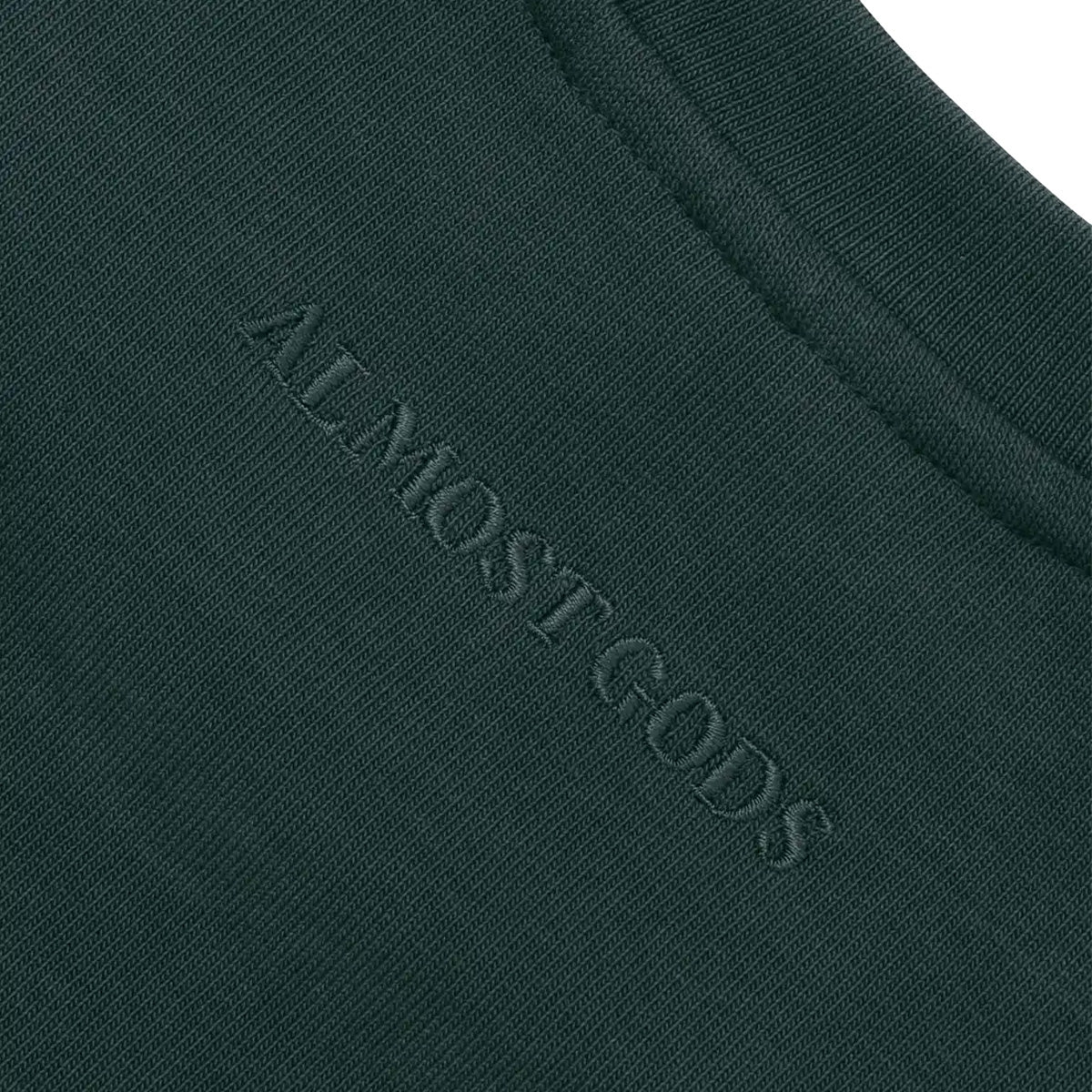 Alpha Cross Embroidered Tee In Green