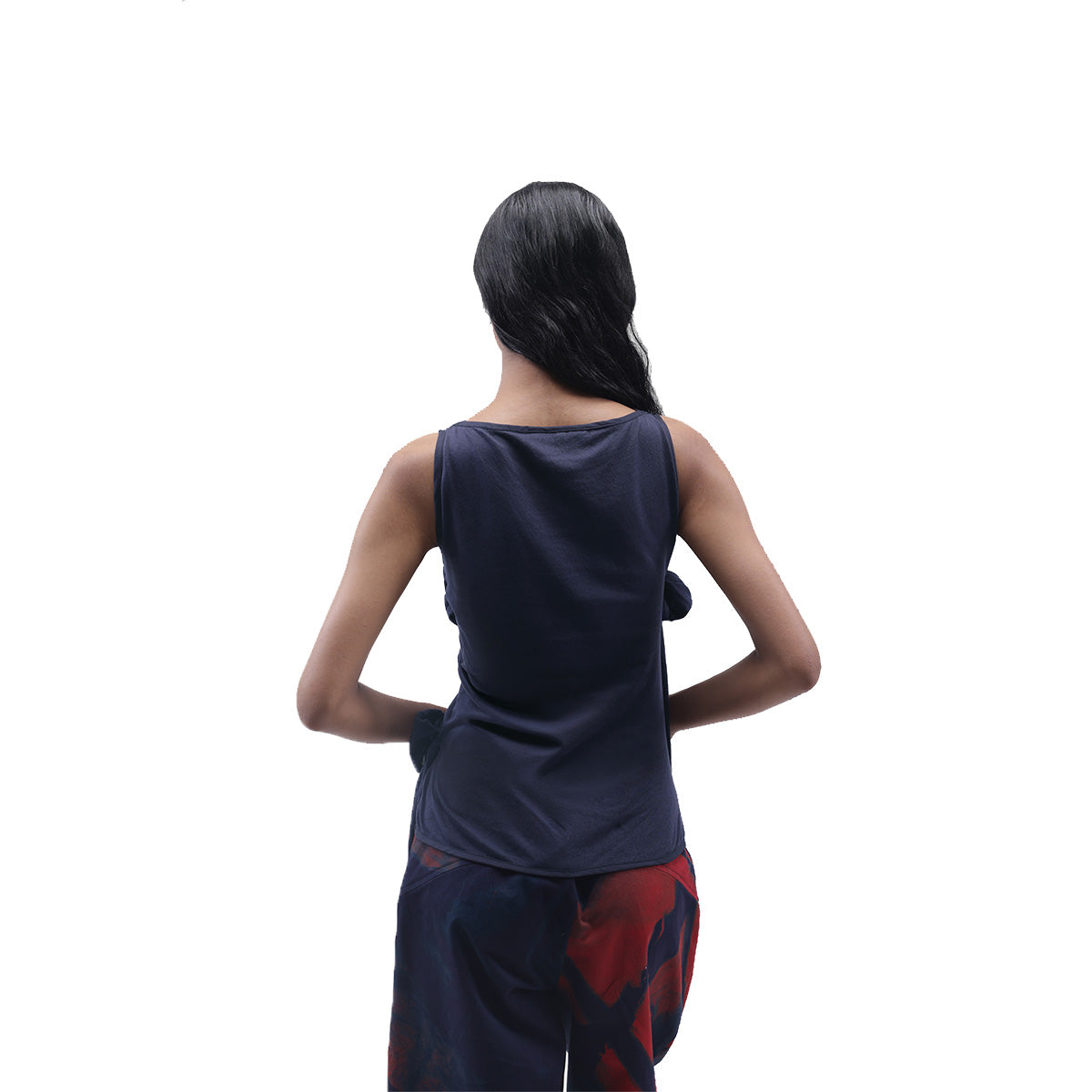 Appliqué Knot Top in Purple
