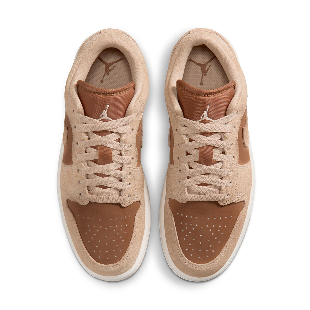 Wmns Air Jordan 1 Low 'LEGEND MD BROWN/LT BRITISH TAN/CHALK'