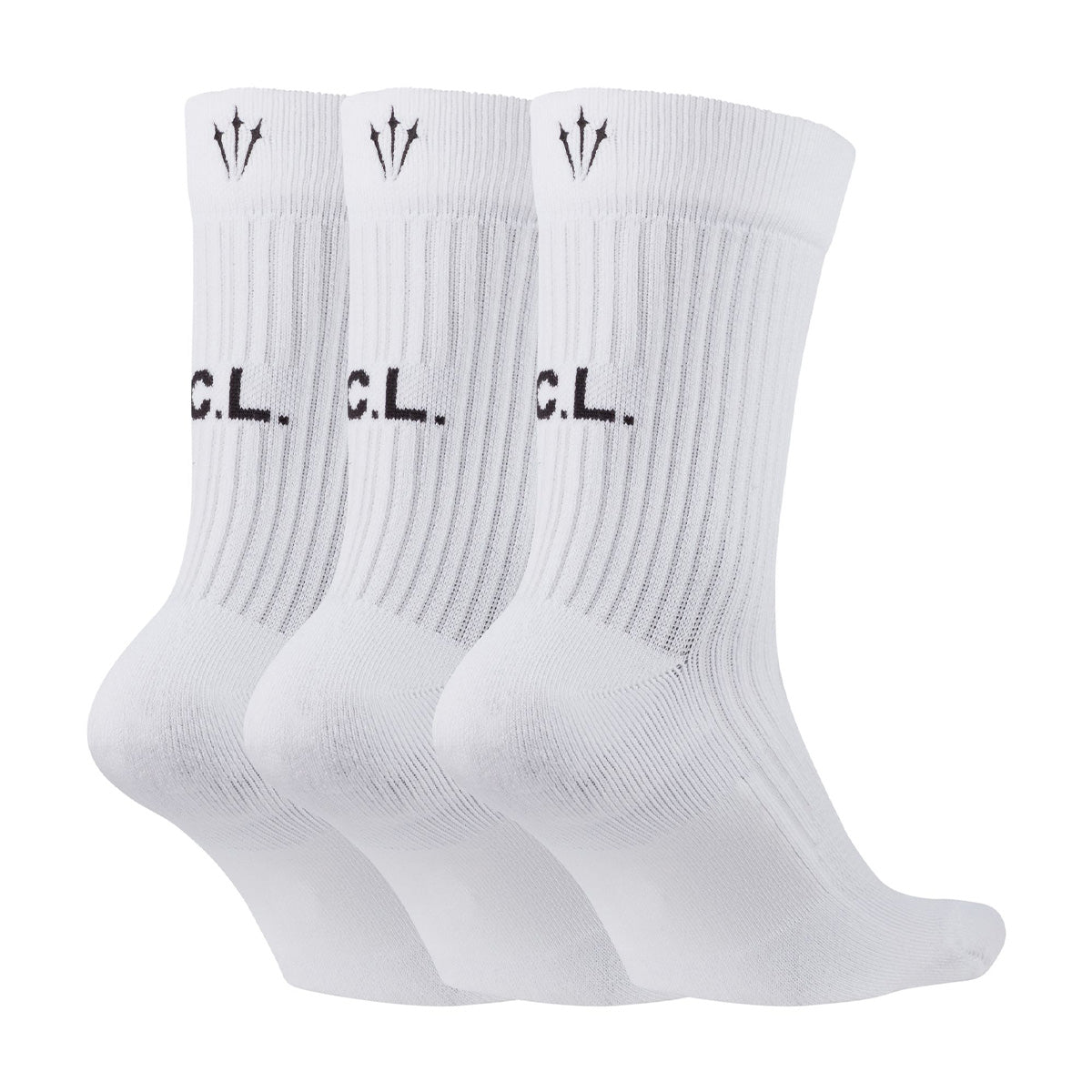 '+Nocta Crew Socks 3 Pack 'WHITE/BLACK'