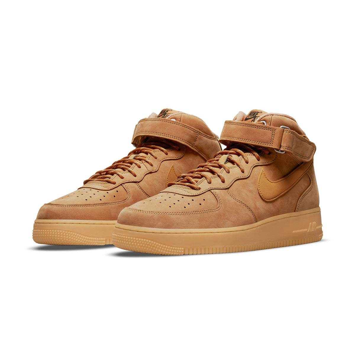 Air Force 1 Mid '07 'FLAX/WHEAT/GUM LIGHT BROWN/BLACK'