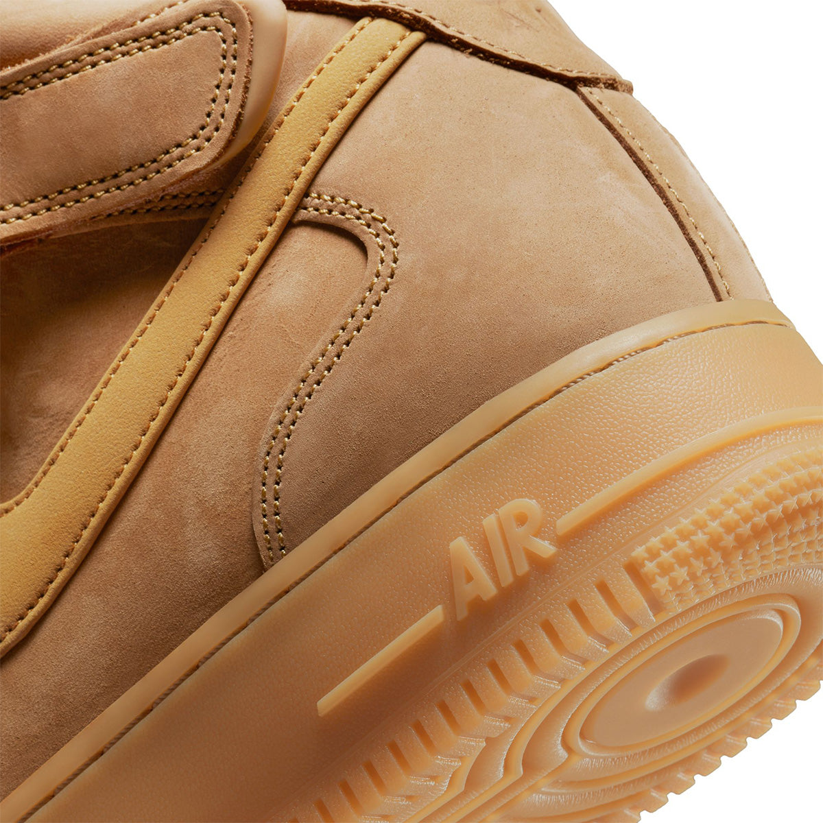 Air Force 1 Mid '07 'FLAX/WHEAT/GUM LIGHT BROWN/BLACK'