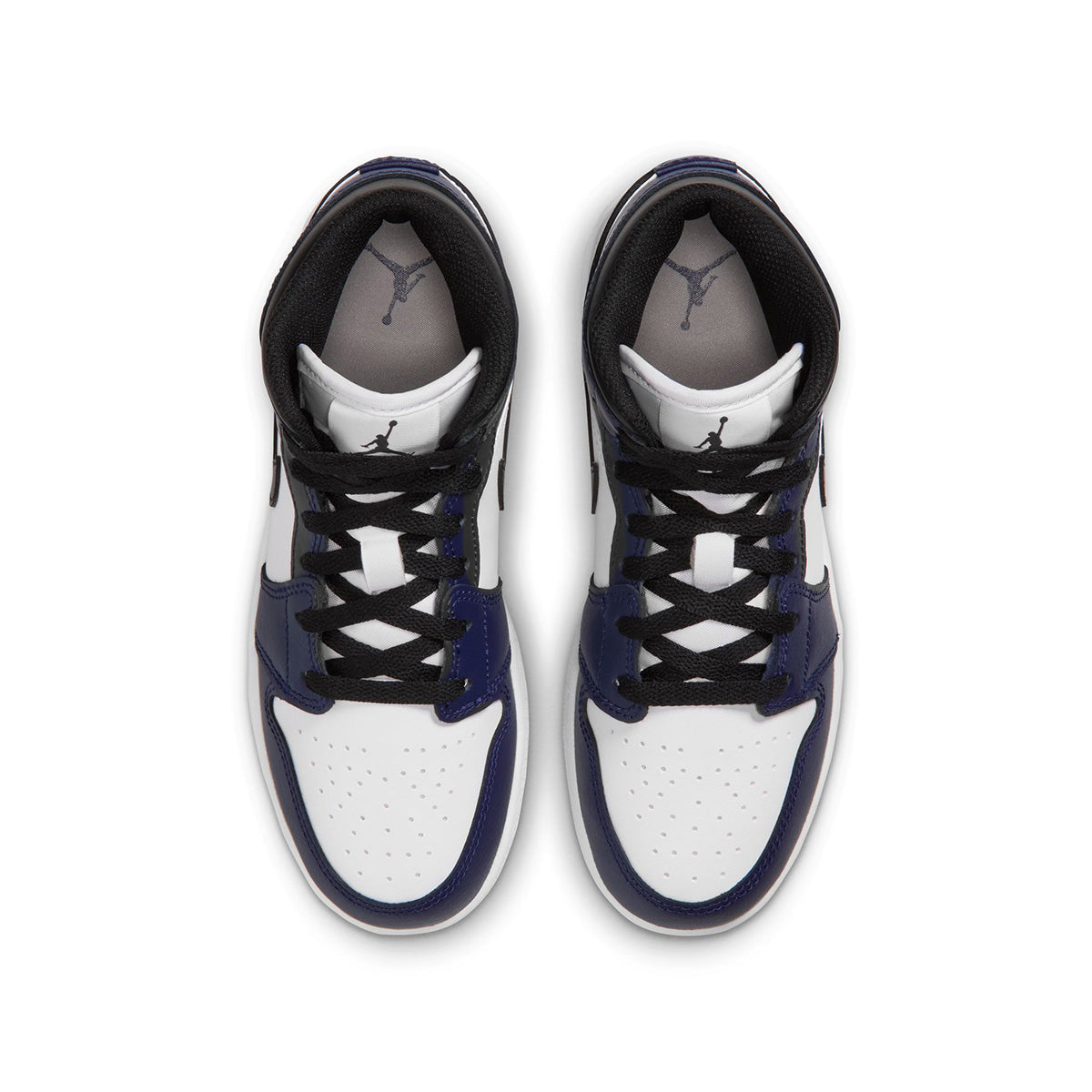 Air Jordan 1 Mid GS 'WHITE/TECH GREY/COLLEGE NAVY/WHITE'