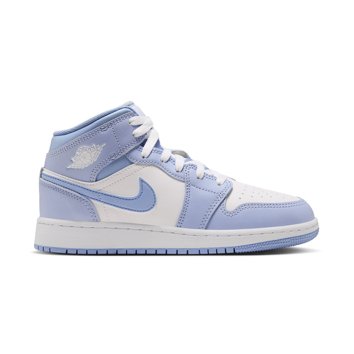 Air Jordan 1 Mid GS 'HYDROGEN BLUE/WHITE/ALUMINUM'