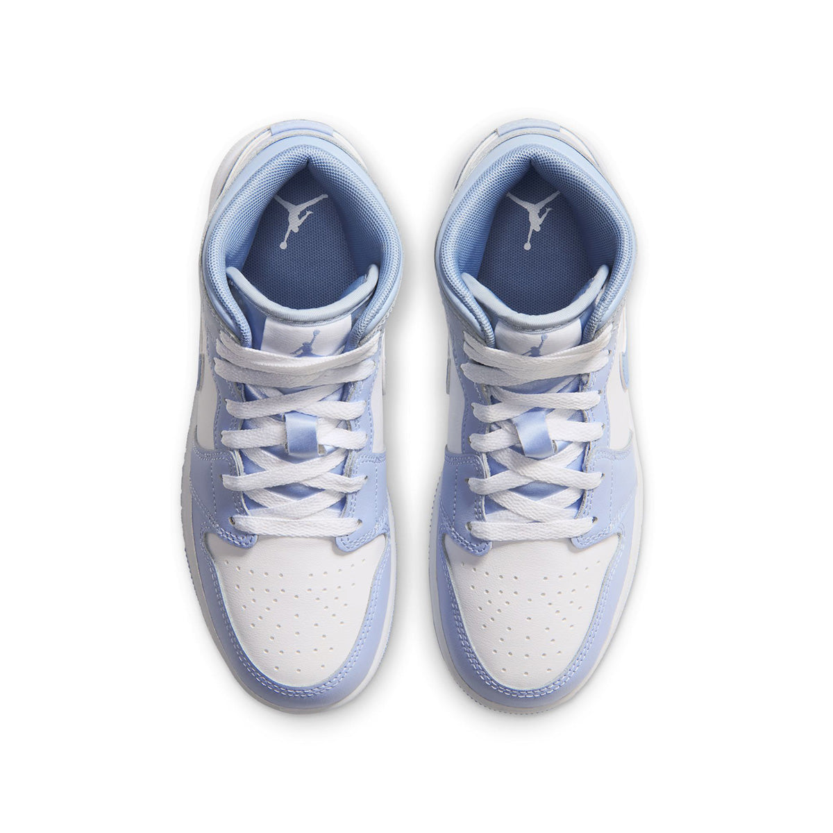 Air Jordan 1 Mid GS 'HYDROGEN BLUE/WHITE/ALUMINUM'