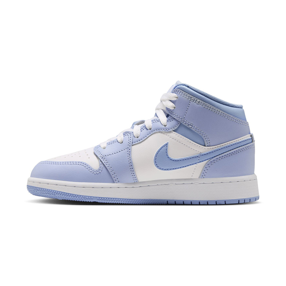 Air Jordan 1 Mid GS 'HYDROGEN BLUE/WHITE/ALUMINUM'