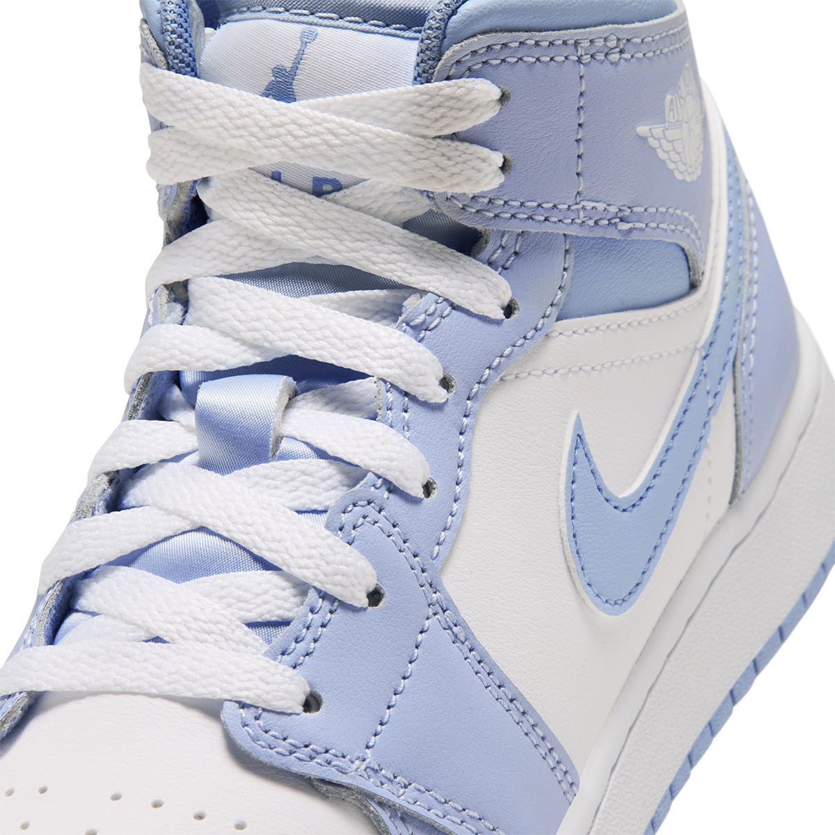 Air Jordan 1 Mid GS 'HYDROGEN BLUE/WHITE/ALUMINUM'