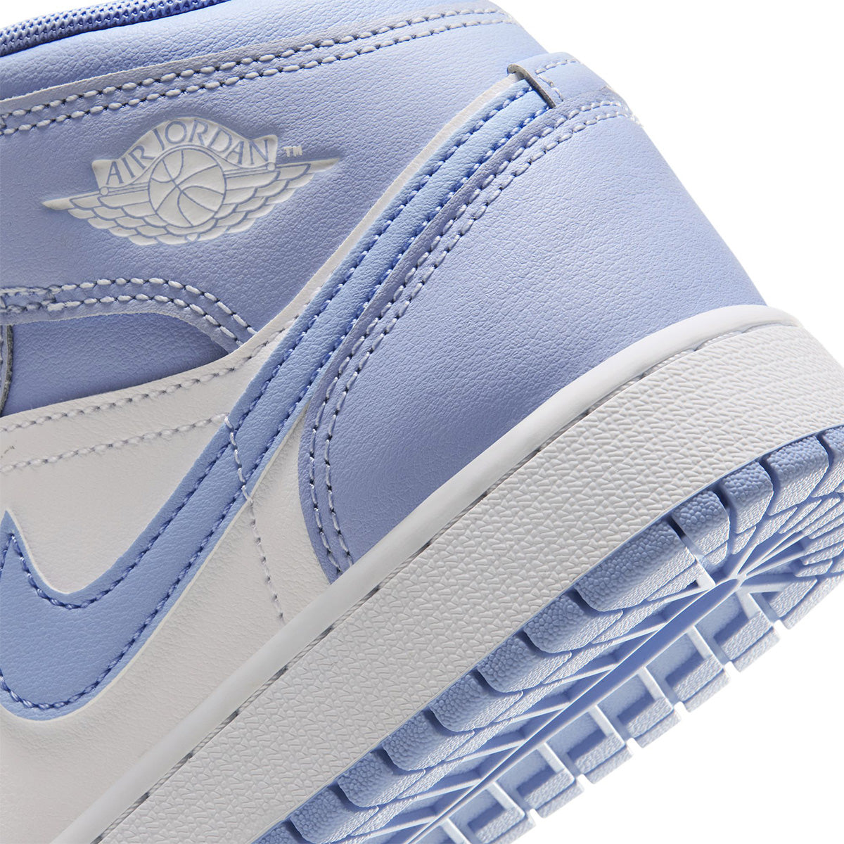 Air Jordan 1 Mid GS 'HYDROGEN BLUE/WHITE/ALUMINUM'