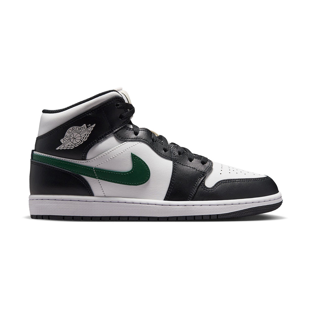 Air Jordan 1 Mid 'Black|Gorge Green|Summit White'
