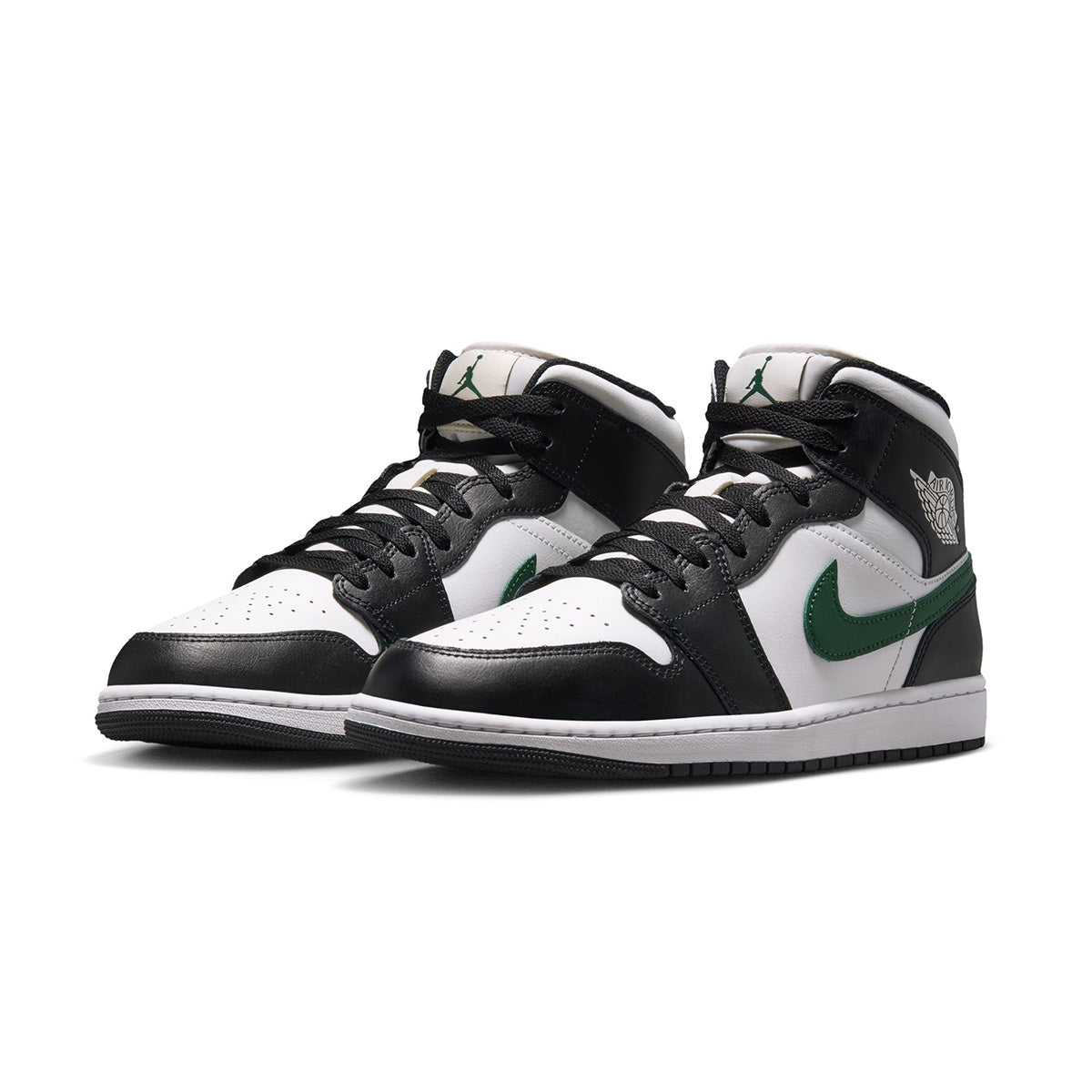 Air Jordan 1 Mid 'Black|Gorge Green|Summit White'