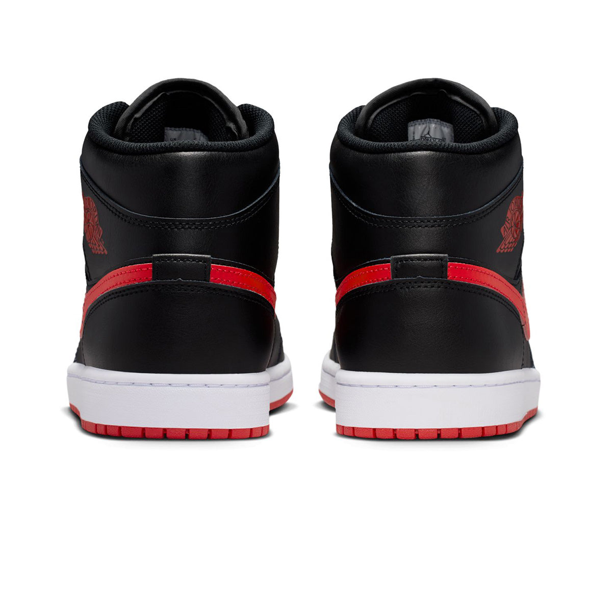 Air Jordan 1 Mid 'BLACK/UNIVERSITY RED/WHITE'