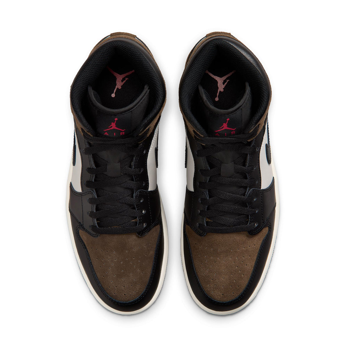 Air Jordan 1 Mid 'BLACK/PHANTOM/PALOMINO/UNIVERSITY RED'