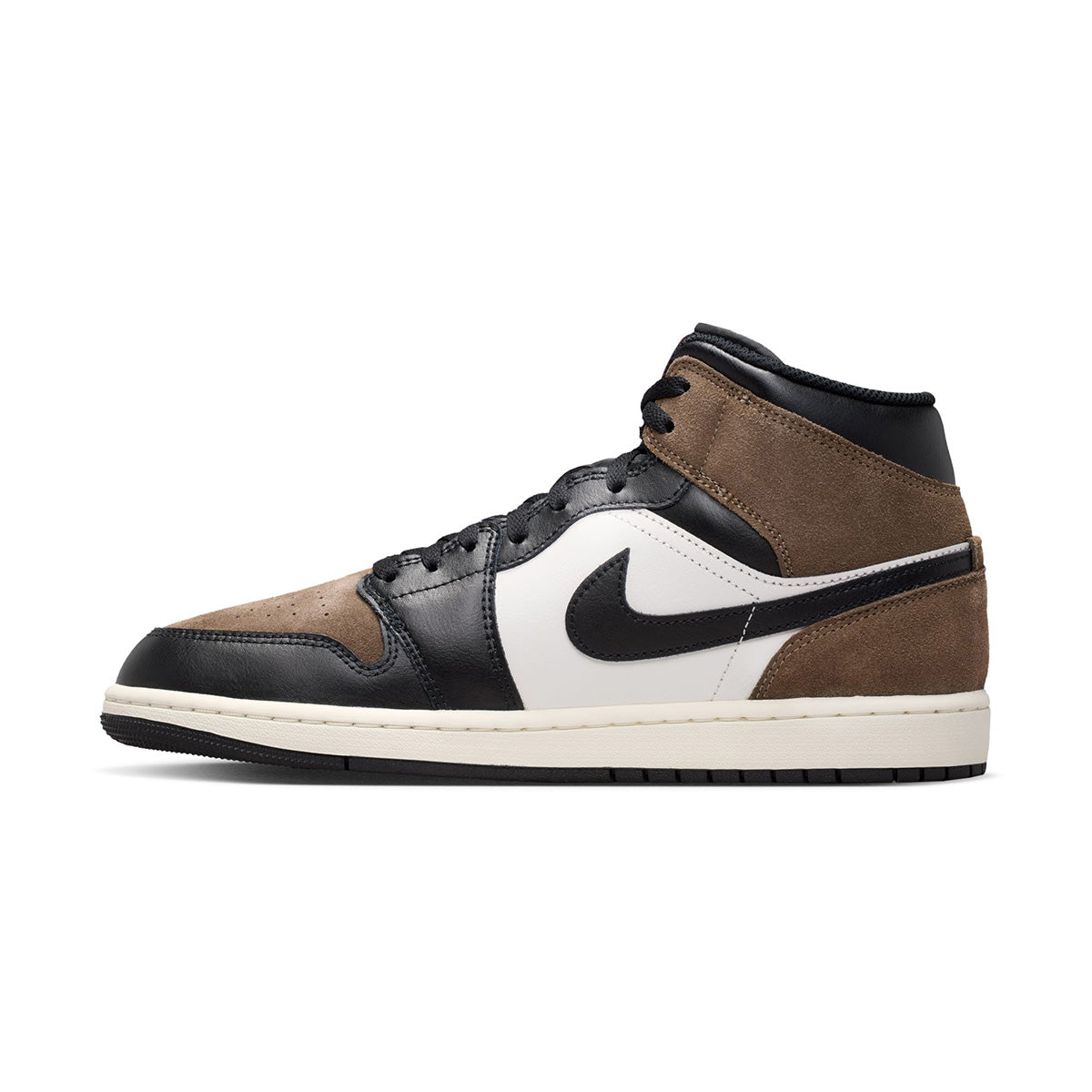 Air Jordan 1 Mid 'BLACK/PHANTOM/PALOMINO/UNIVERSITY RED'