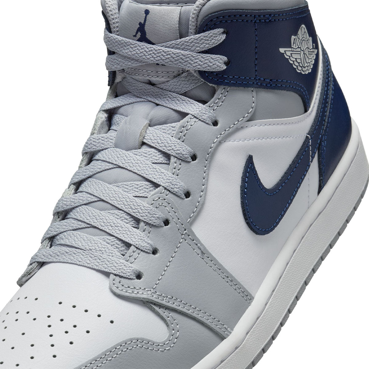 Jordan 1 Mid Wolf Grey Midnight Navy