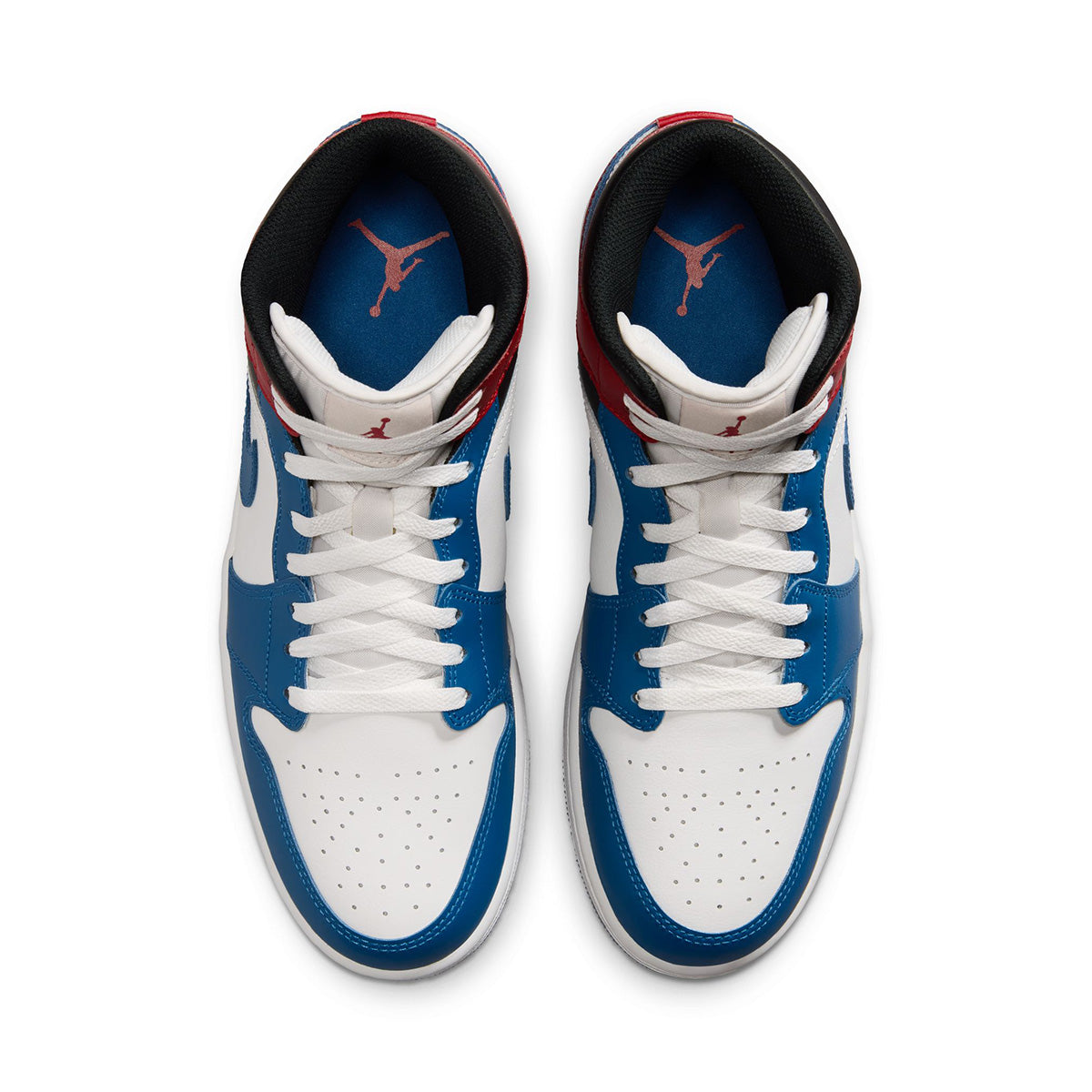 Air Jordan 1 Mid 'TRUE BLUE/SUMMIT WHITE/VARSITY RED/BLACK'