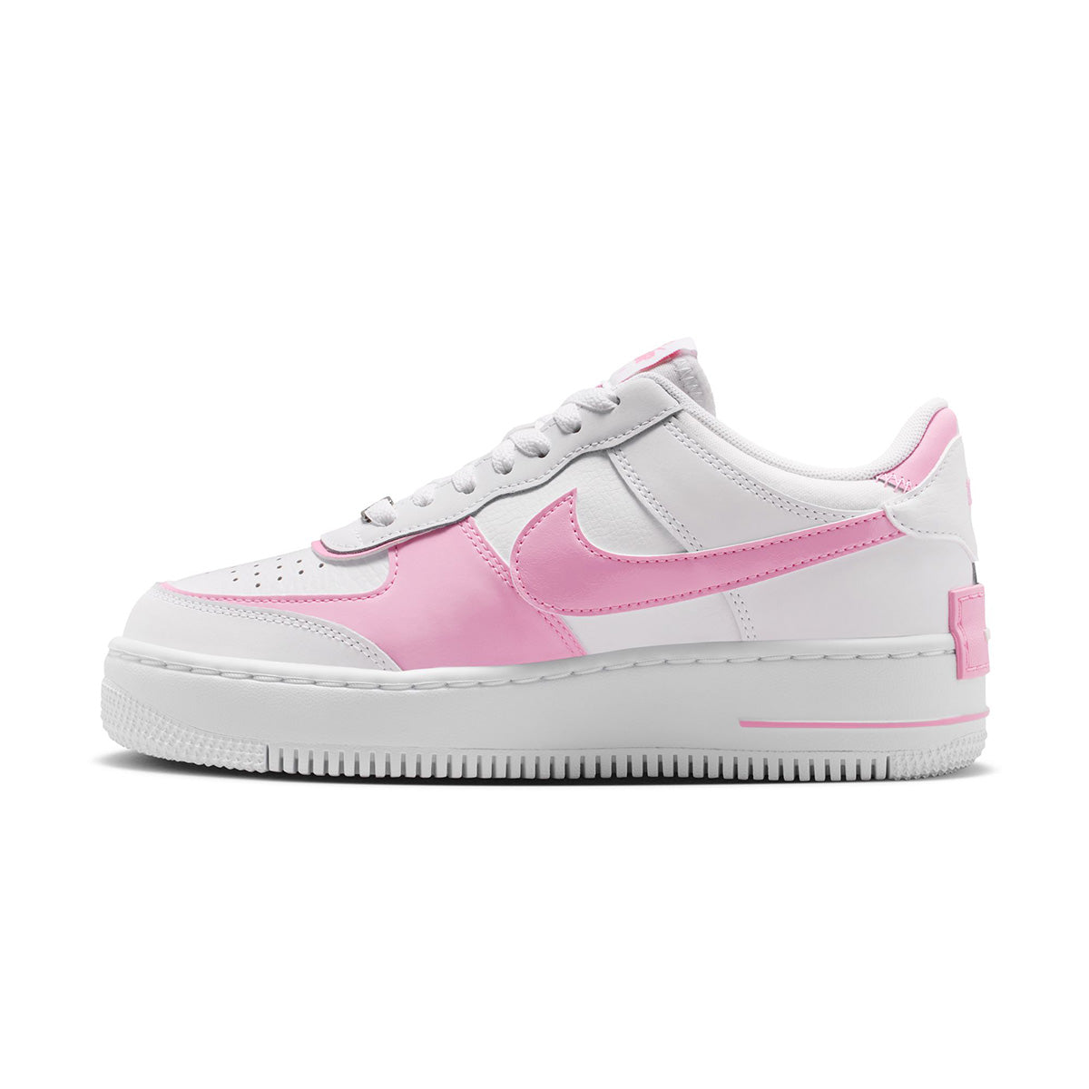 Wmns Air Force 1 Shadow 'WHITE/WHITE/PINK RISE/METALLIC SILVER'