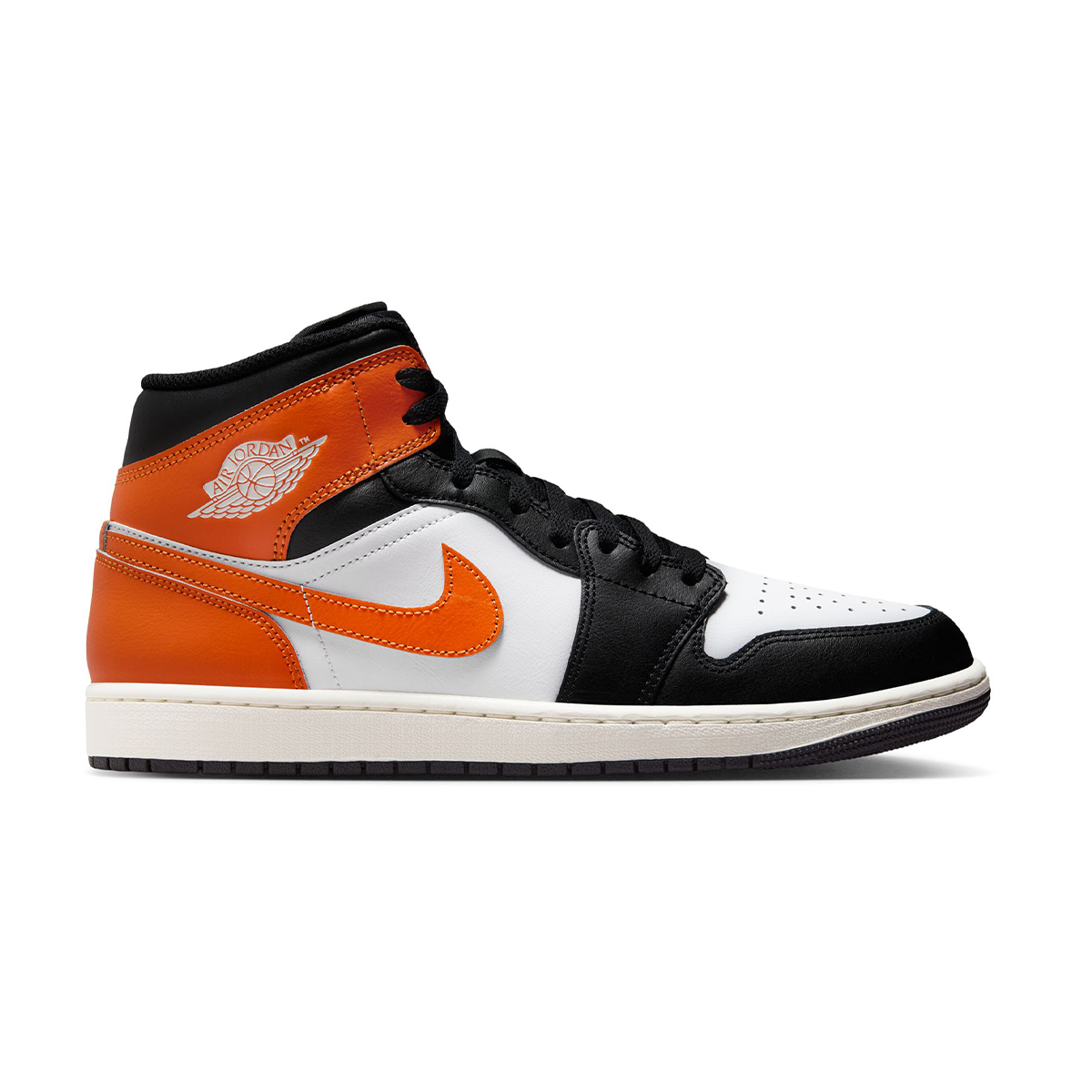 Jordan 1 Mid 'Black Toe Starfish'