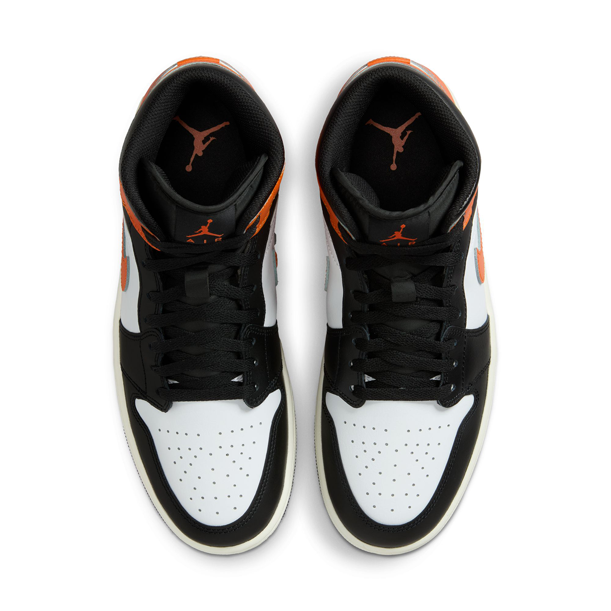 Jordan 1 Mid 'Black Toe Starfish'