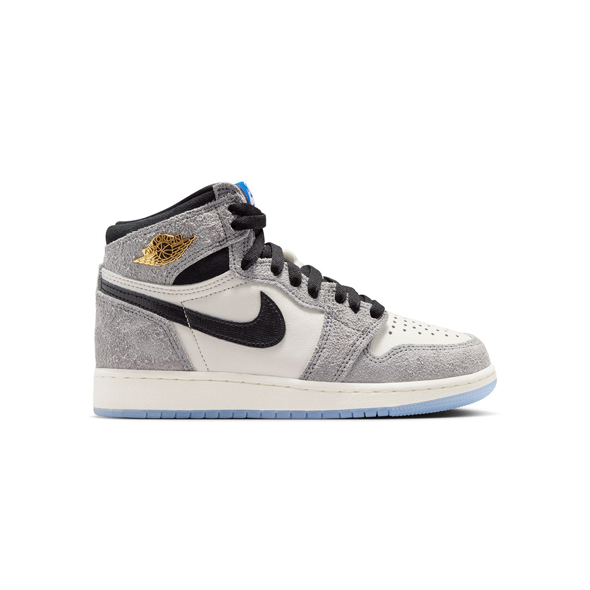 GS Air Jordan 1 High OG 'COOL GREY/BLACK-GAME ROYAL'