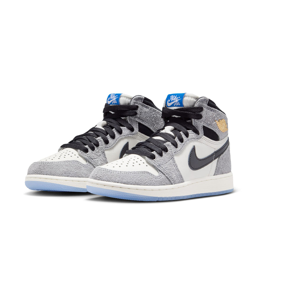 GS Air Jordan 1 High OG 'COOL GREY/BLACK-GAME ROYAL'