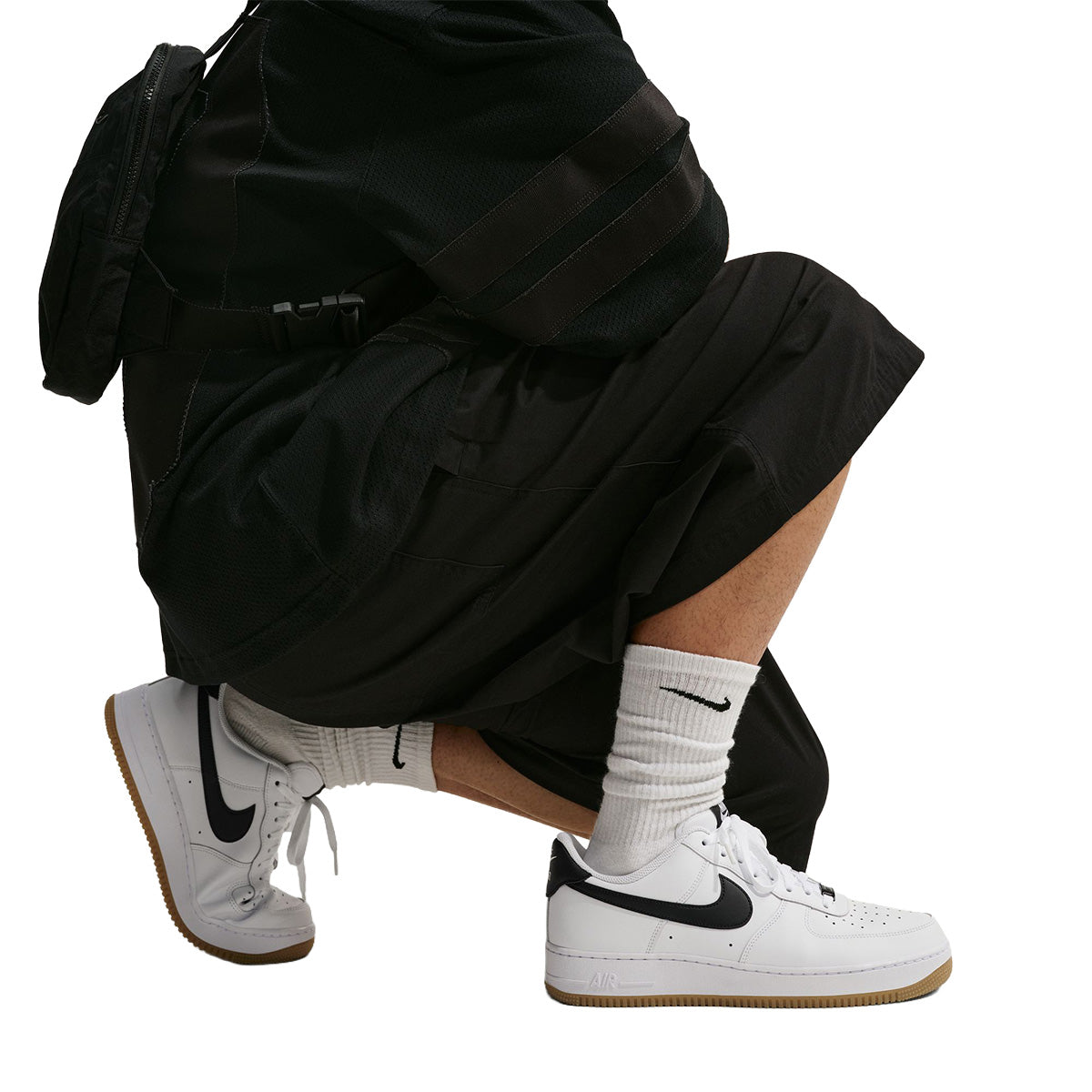 Air Force 1 '07 'WHITE/BLACK/GUM LIGHT BROWN'
