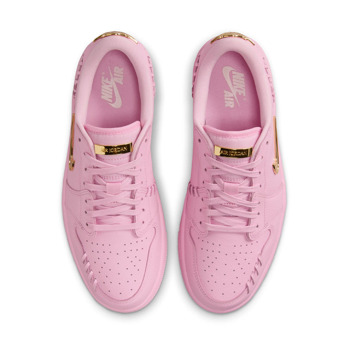 Pink and gold jordans on sale