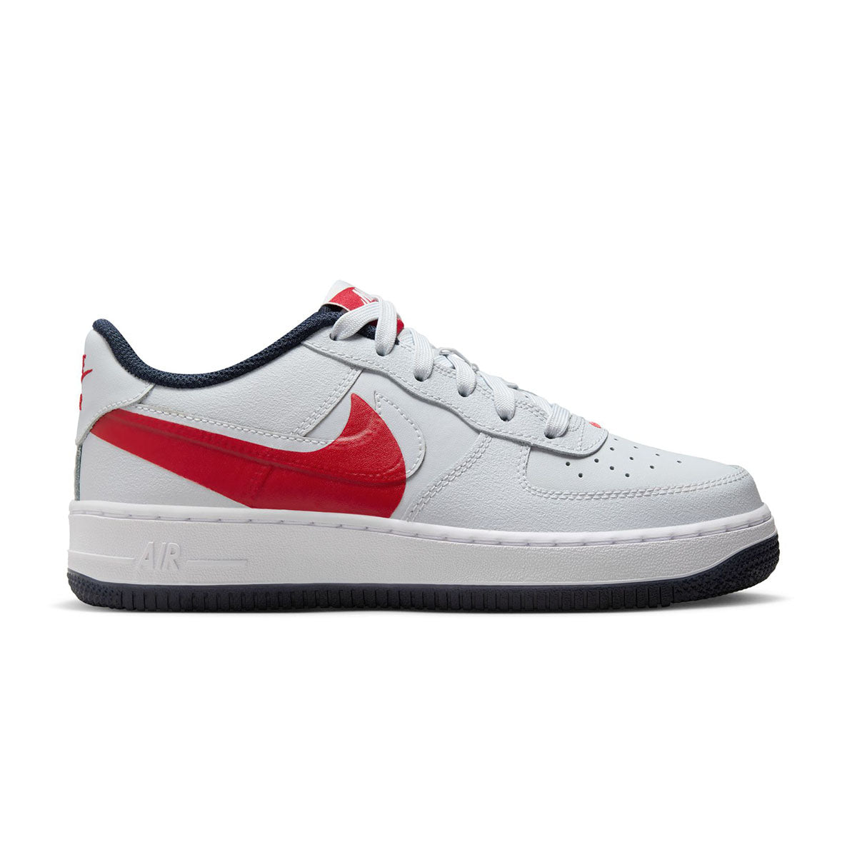 GS Air Force 1 LV8 'Pure Platinum/University Red'