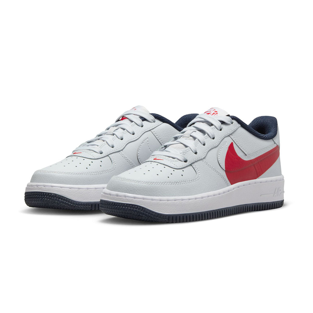 GS Air Force 1 LV8 'Pure Platinum/University Red'