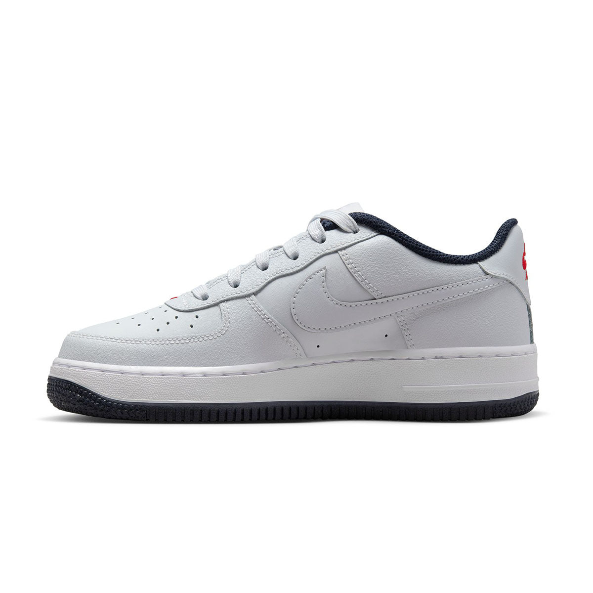 GS Air Force 1 LV8 'Pure Platinum/University Red'