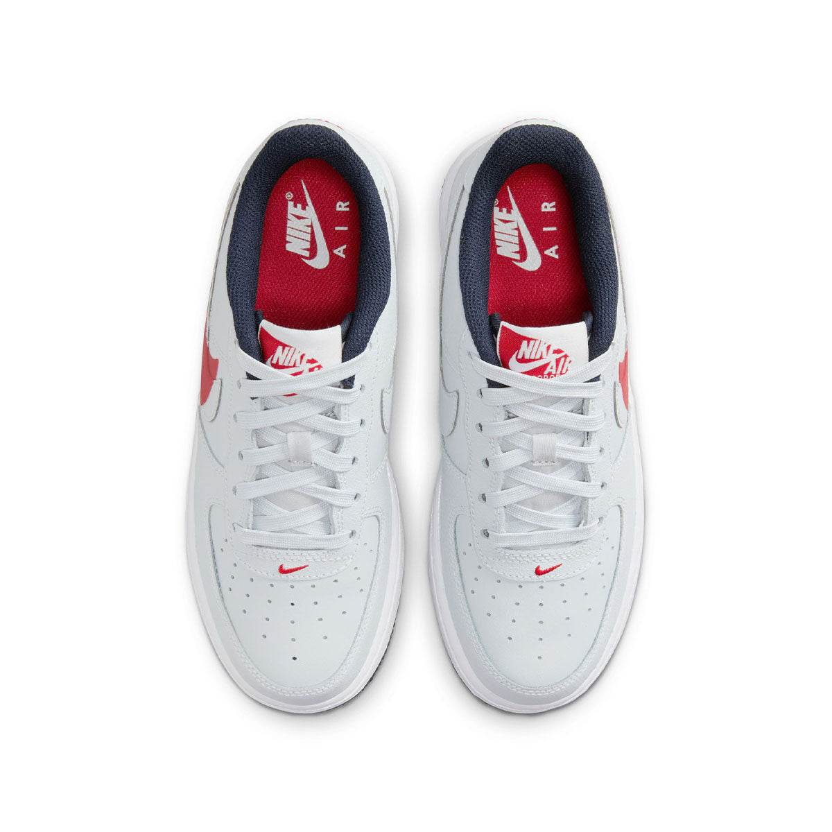 GS Air Force 1 LV8 'Pure Platinum/University Red'