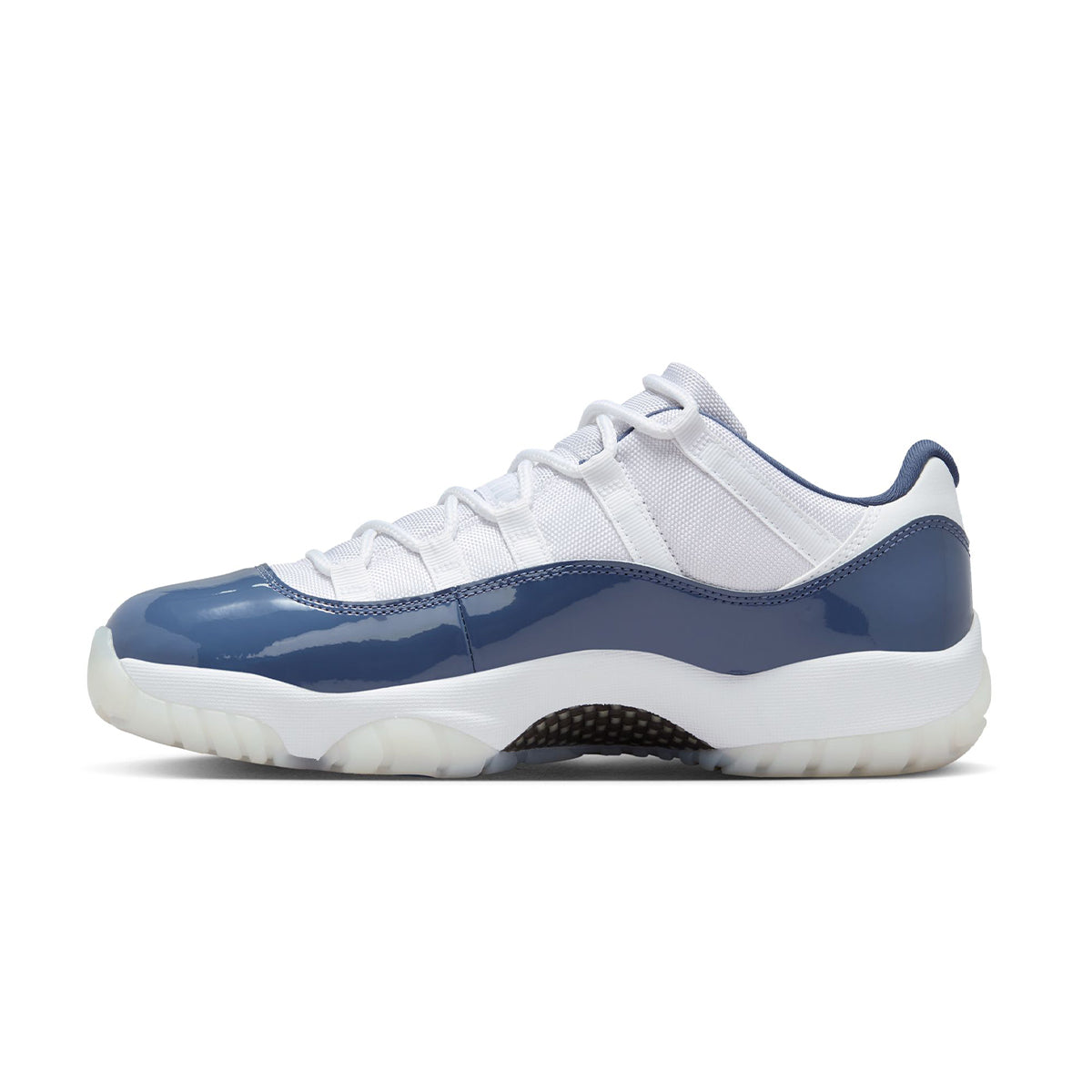 Air jordans 11 blue fashion and white