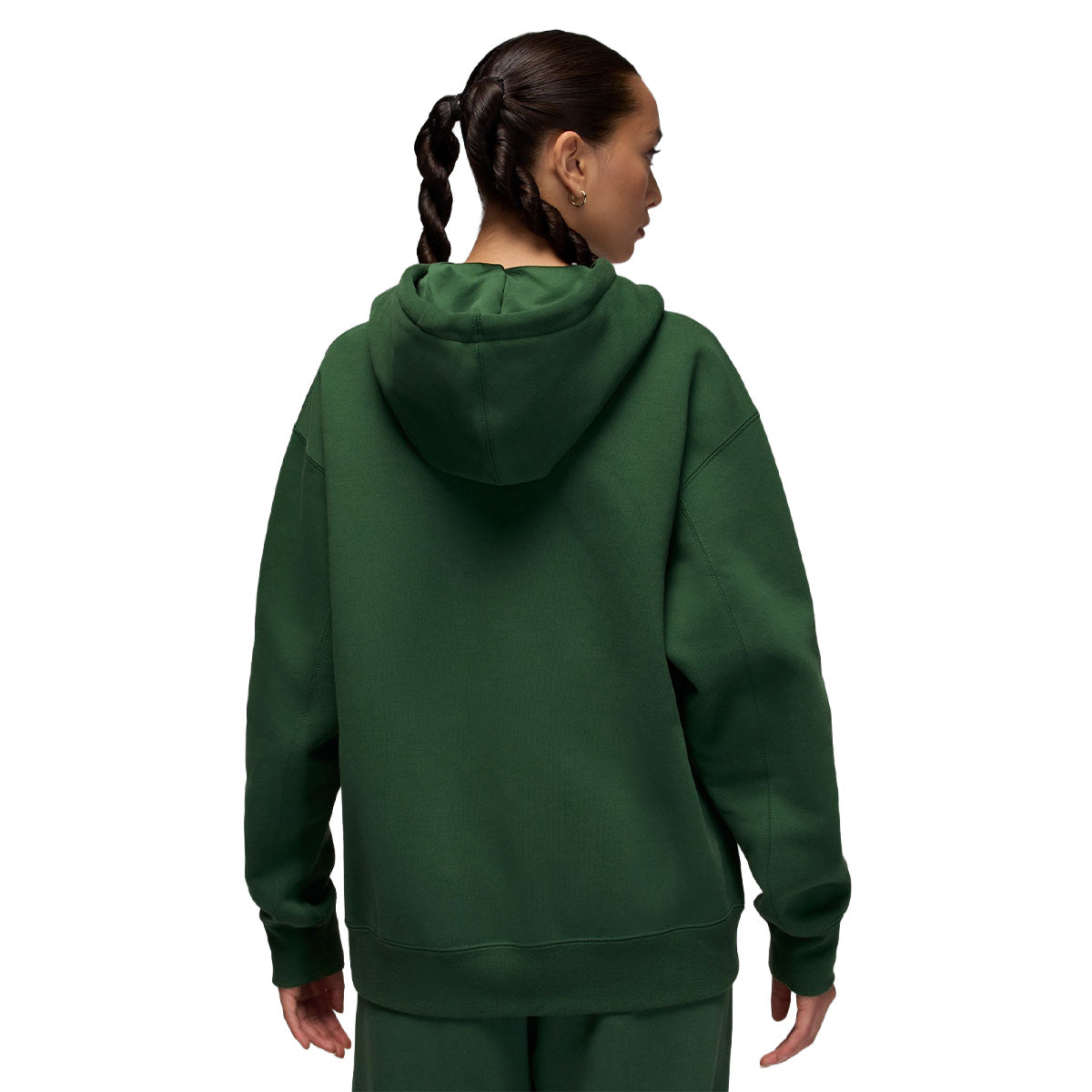 Jordan Flight Fleece Wmns Satin-Lined Pullover Hoodie 'FIR/MIDNIGHT GREEN'