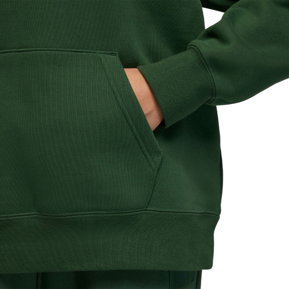 Jordan Flight Fleece Wmns Satin-Lined Pullover Hoodie 'FIR/MIDNIGHT GREEN'