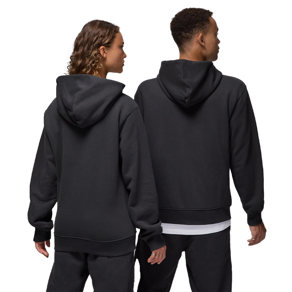 Wordmark Mens Fleece Pullover Hoodie  'Black'