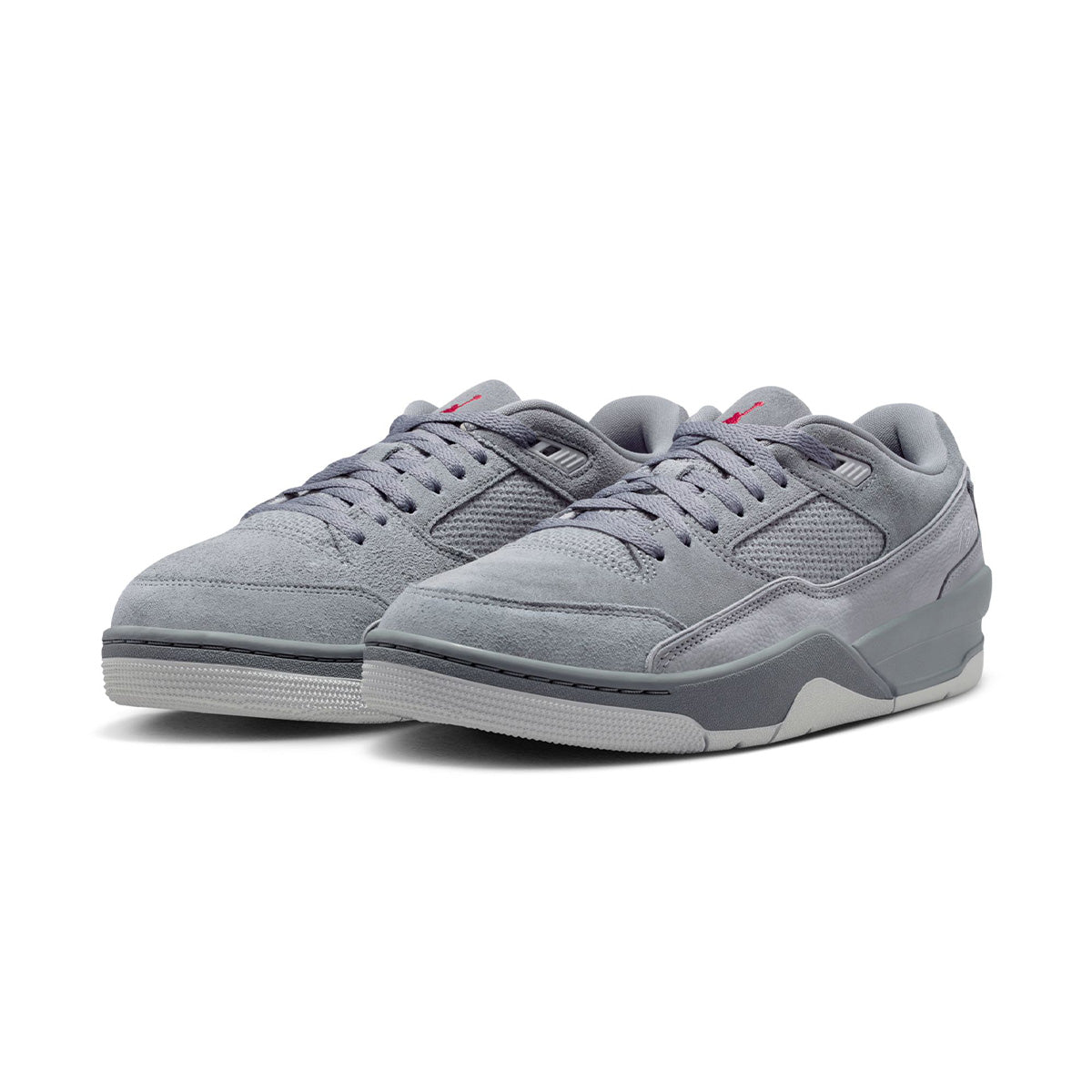 FLIGHT COURT 'COOL GREY/VARSITY RED-WOLF GREY'