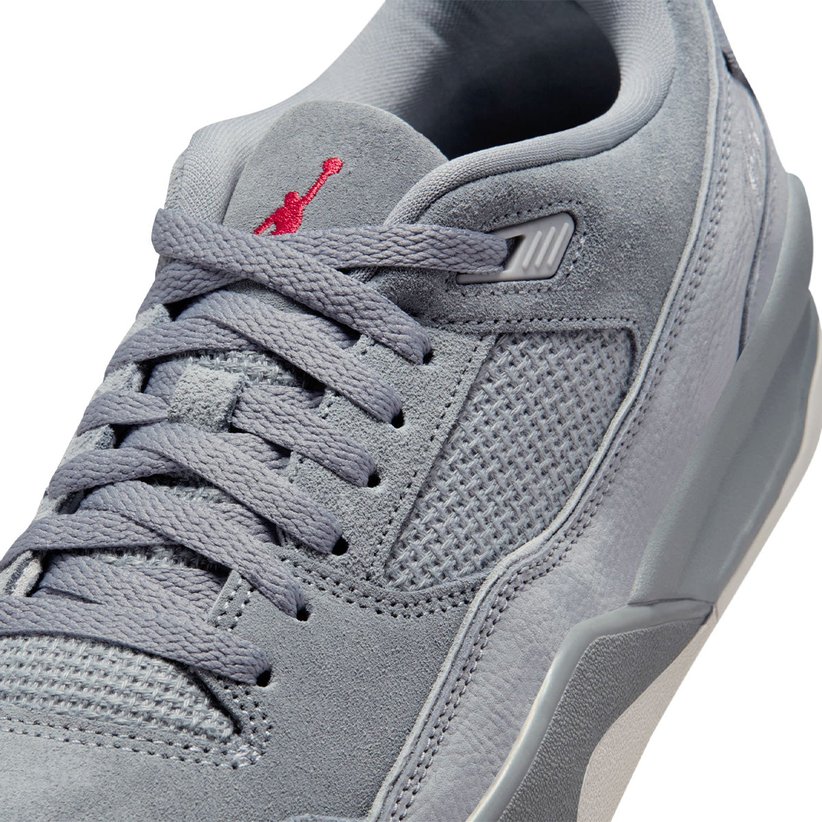 FLIGHT COURT 'COOL GREY/VARSITY RED-WOLF GREY'