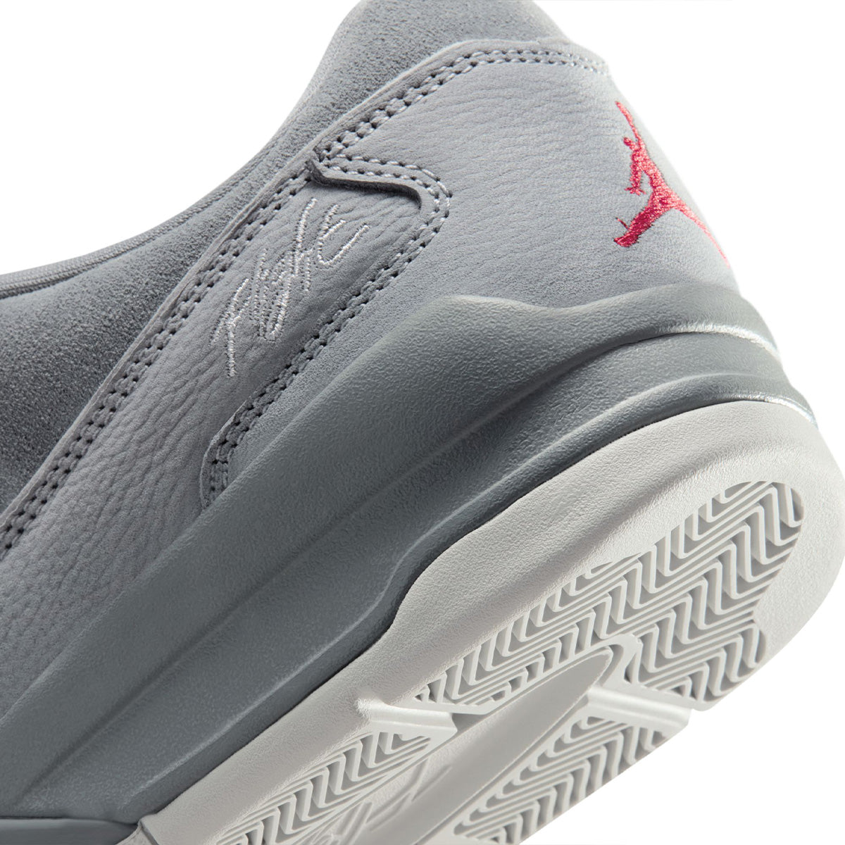 FLIGHT COURT 'COOL GREY/VARSITY RED-WOLF GREY'