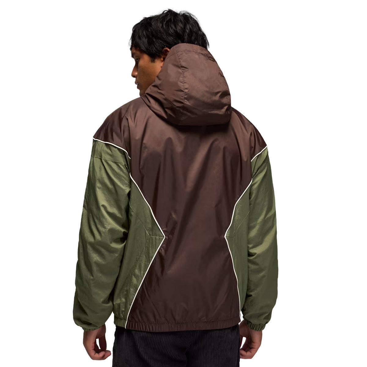 Brooklyn Mens Hooded Draft Jacket 'BAROQUE BROWN/MEDIUM OLIVE/SAIL/SAIL'