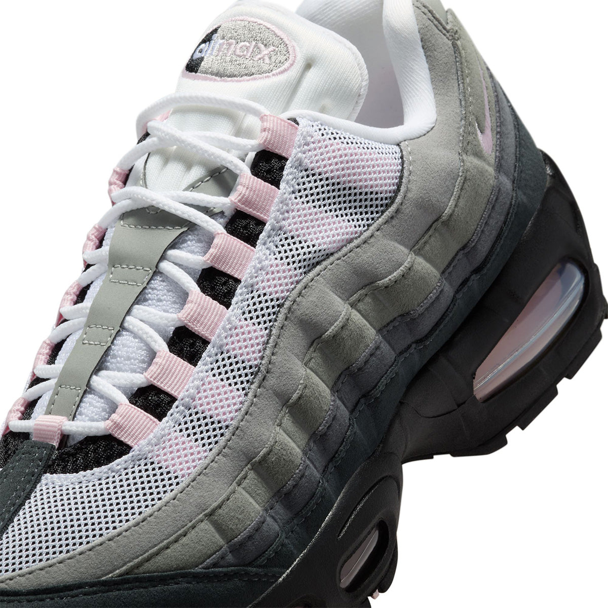 Wmns Air Max 95 Big Bubble 'BLACK/PINK FOAM/WHITE/REFLECT SILVER'